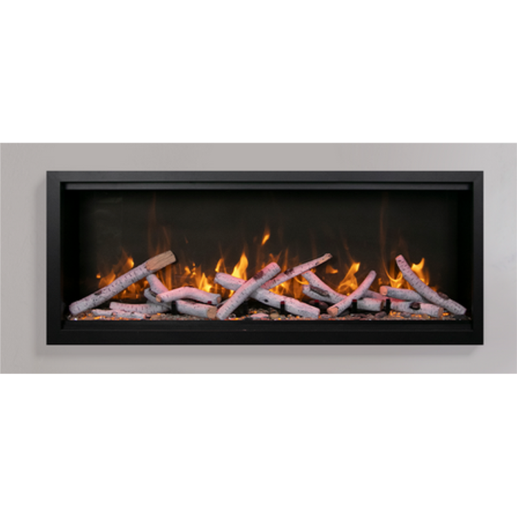 Amantii Symmetry Xtra Tall LUMINA 34" Indoor Outdoor Built In Smart Electric Fireplace
