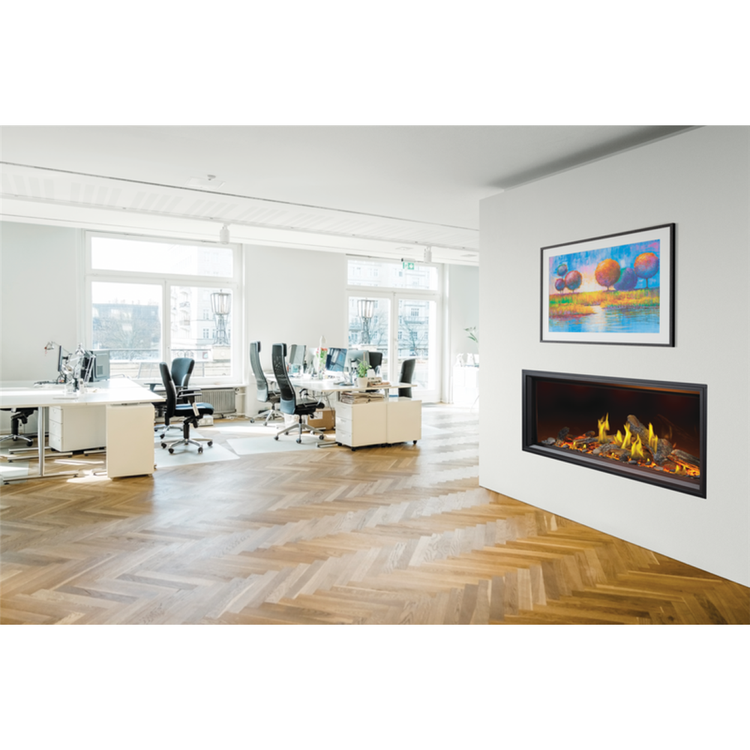 Napoleon Tall Vector 62 Natural Gas, Direct Vent Fireplace with Luminous Logs view 2