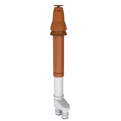 Duravent 4 inch PolyPro Vertical Termination Cap Kit,Concentric, Terra-Cotta
