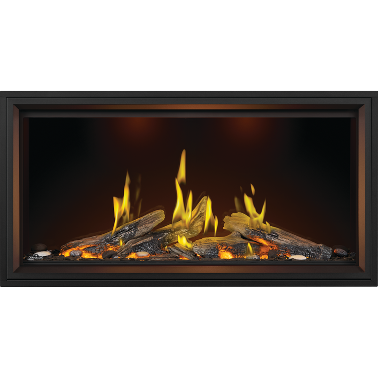 Napoleon Tall Vector 62 Natural Gas, Direct Vent Fireplace with Luminous Logs view 3