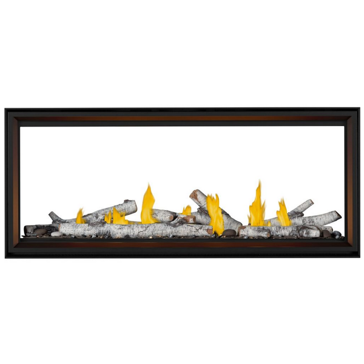 Napoleon Tall Linear Vector 62 See Through Natural Gas, Direct Vent Fireplace with Electronic Ignition view 3