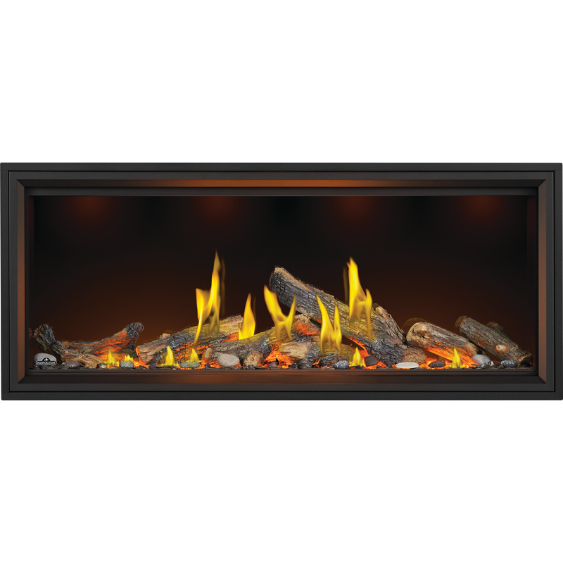 Napoleon Tall Vector 74 with Luminous Logs, Direct Vent Fireplace view 2