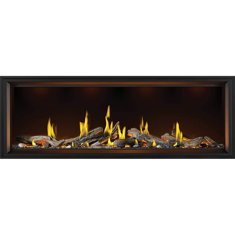 Napoleon Tall Vector 74 with Luminous Logs, Direct Vent Fireplace