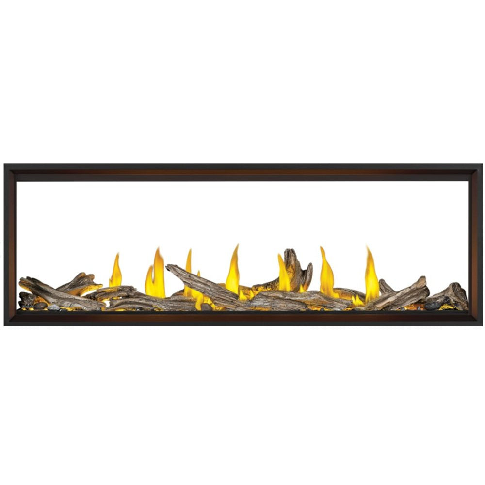 Napoleon Tall Linear Vector 74 See Through Natual Gas, Direct Vent Fireplace with Electronic Ignition view 2