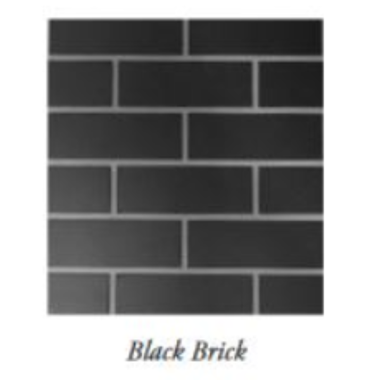 American Hearth 44" Black Traditional Brick Set for WB44FB