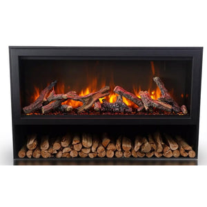 Amantii Contemporary Pedestal Display with Storage for TRD-33 Black