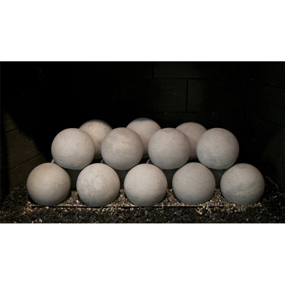 Real Fyre 4" Set of 16 Graystone Fyre Spheres for 18" G23 Burner