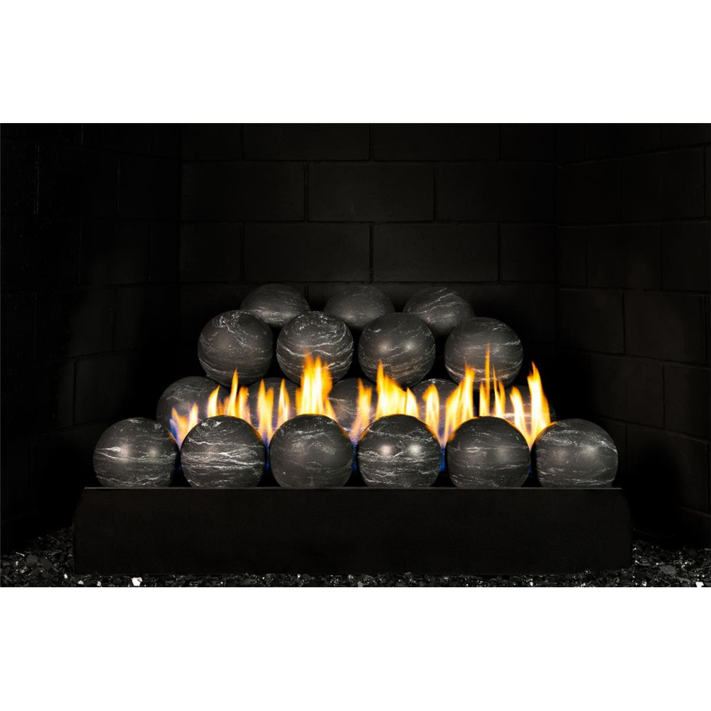Real Fyre 4" Nero Marquina Fyre Spheres US4-24-NM