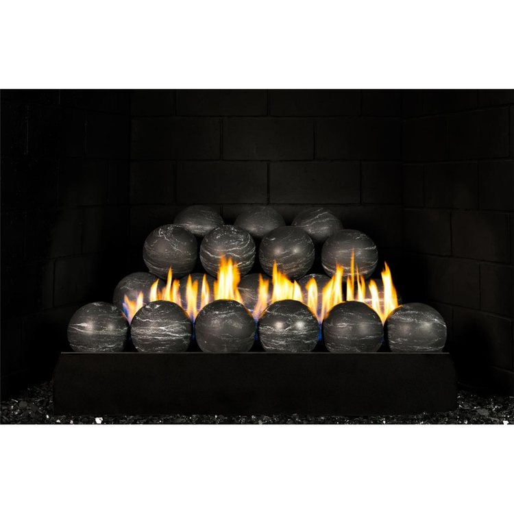 Real Fyre 4" Nero Marquina Fyre Spheres US4-24-NM