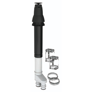 Duravent 4 inch PolyPro Vertical Termination Cap Kit ,Concentric, Black
