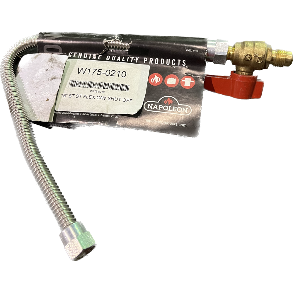 Napoleon Flex C/W Shut Off - Stainless