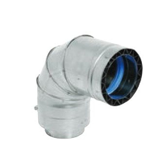 Duravent 8 inch Double Wall FasNSeal 90 Degree Elbow Elbows