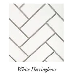 American Hearth 36" White Herringbone Brick Set for WB36 Decorative Panels