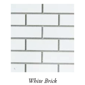 American Hearth 36" White Traditional Brick Set for WB36 Decorative Panels
